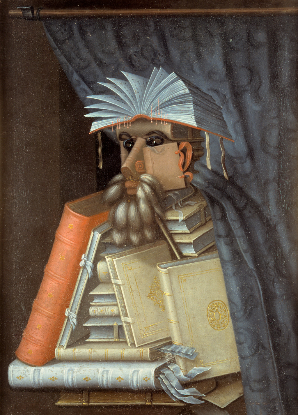 The Librarian in Detail Giuseppe Arcimboldo